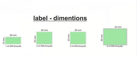 Horizontalna naljepnica na bočici za naljepnice kemijske olovke Opskrba učenika